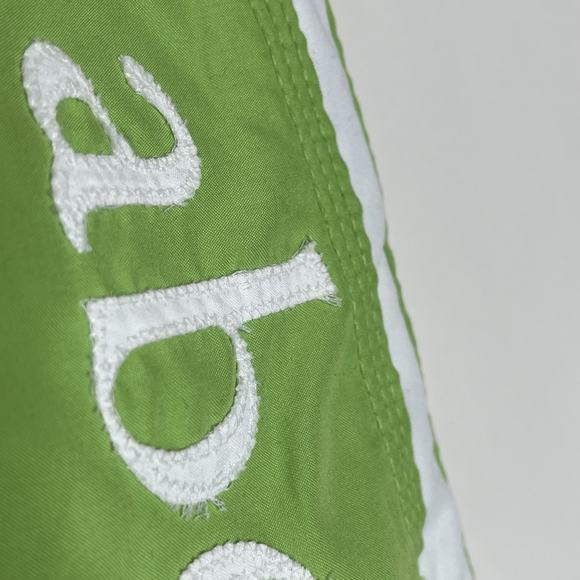 Abercrombie & Fitch Boys Y2K Swim Trunks Green Size M Board Shorts Spellout - Picture 3 of 6